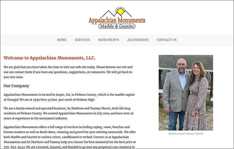 Read more about the article New Client – Appalachian Monuments